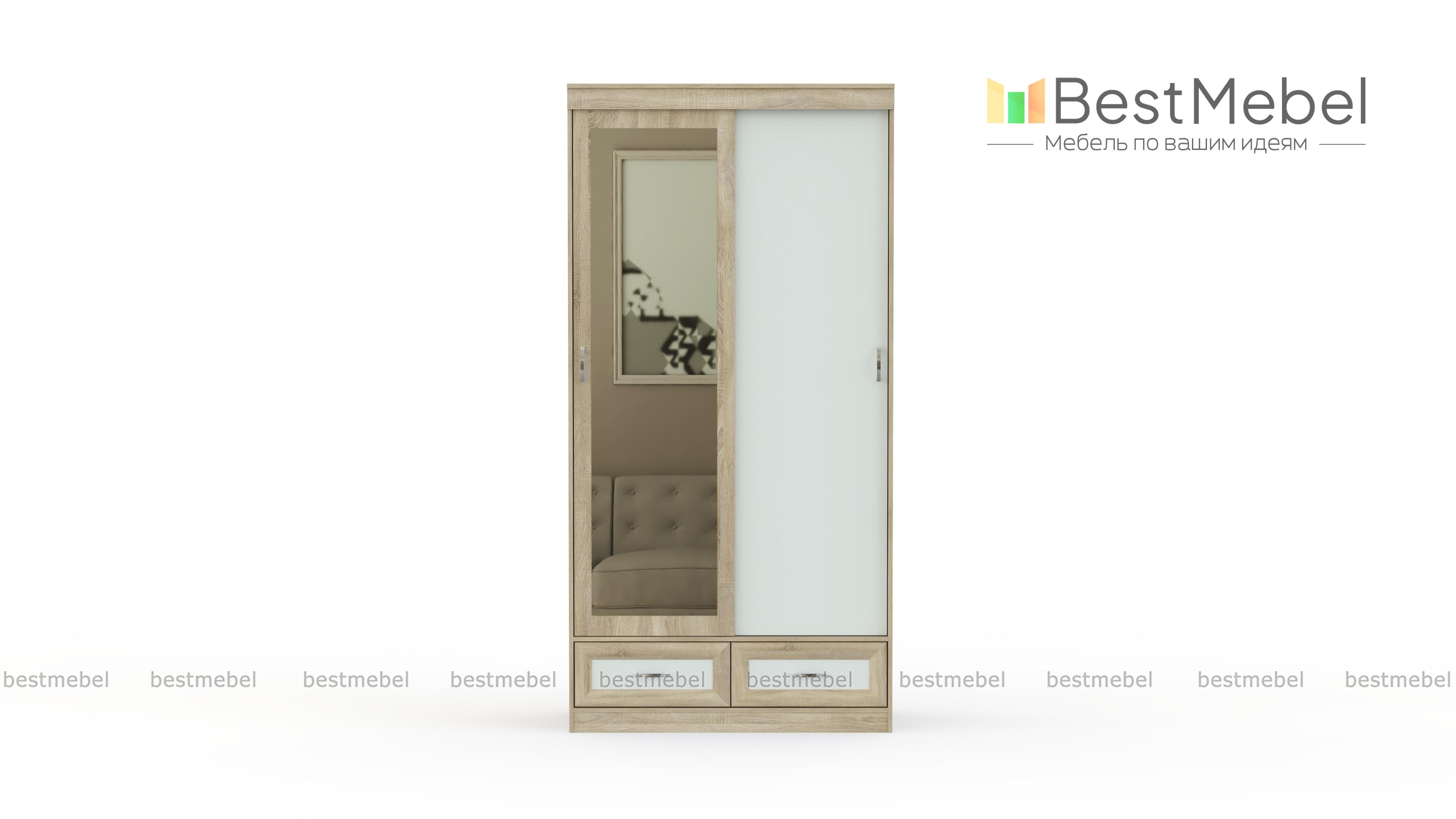 Шкаф-купе Ронда ШККР 1114.1 BMS - Фото