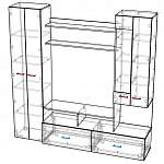 Схема сборки Стенка для гостиной Фиеста-18 BMS
