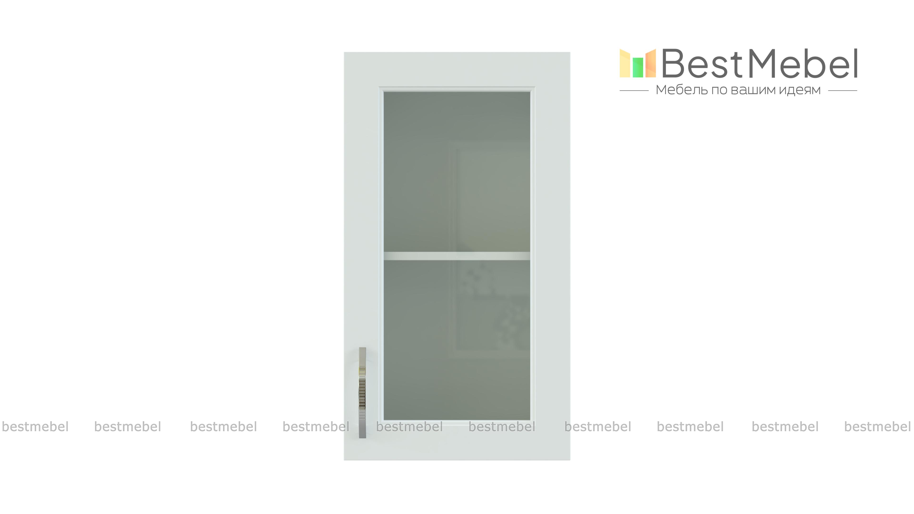 Шкаф навесной со стеклом Снежная королева BMS - Фото