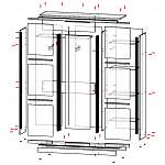 Чертеж Шкаф-купе Векстра 30.1 BMS