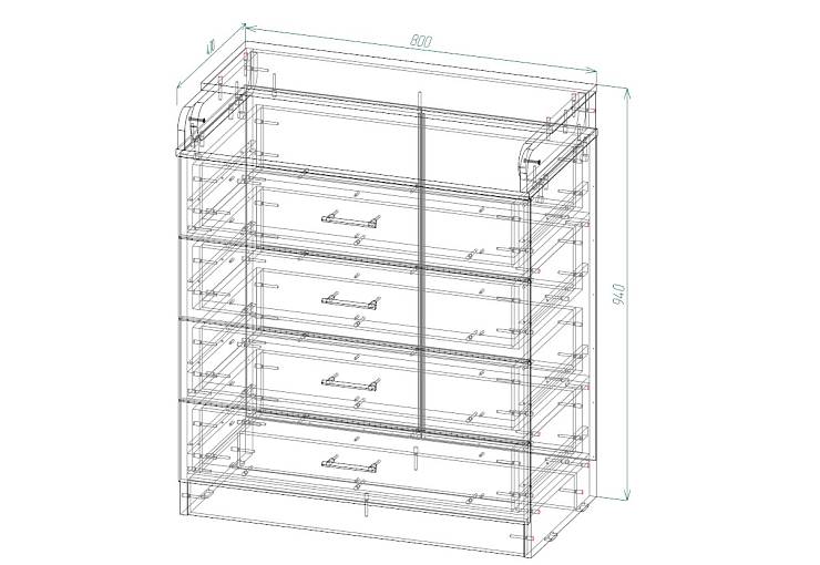 Комод (800х940х430)