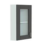 Шкаф верхний торцевой остекленный Лофт BMS - Фото 3