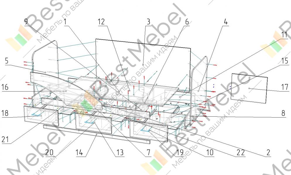 Схема сборки кровати дельфин 2 - Дом Мебели.ру