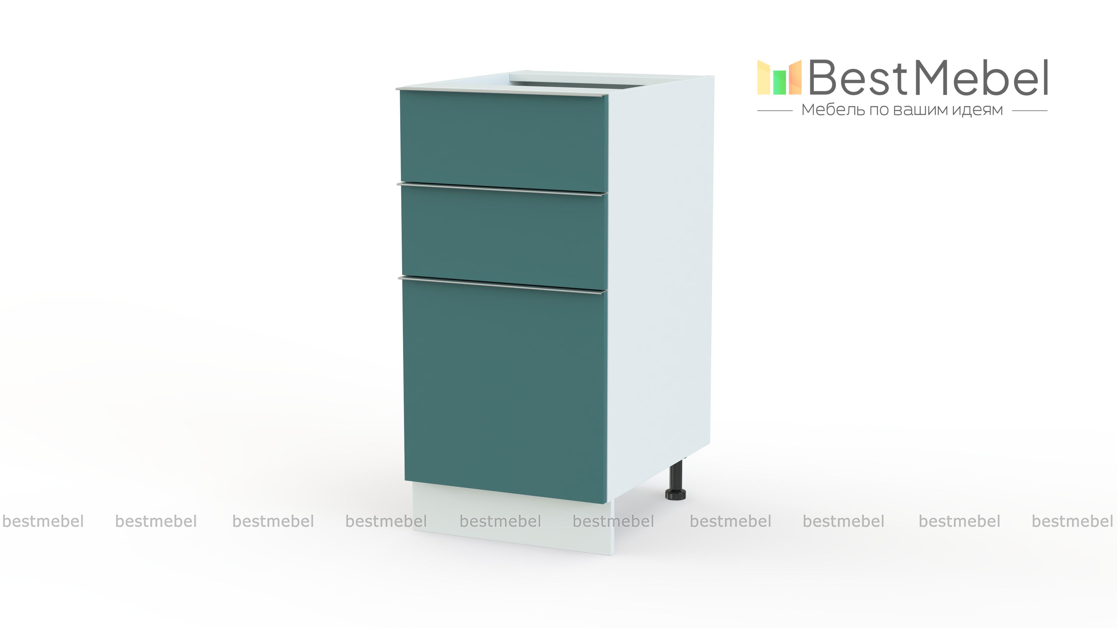 Шкаф нижний с 3-мя ящиками Фьюжн BMS - Фото