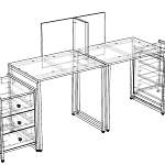 Схема сборки Офисный комплект Женева 15 BMS