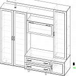 Схема сборки Мебельная стенка Модерн 5 BMS