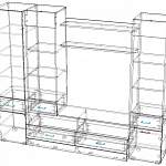 Схема сборки Стенка для гостиной Париж BMS
