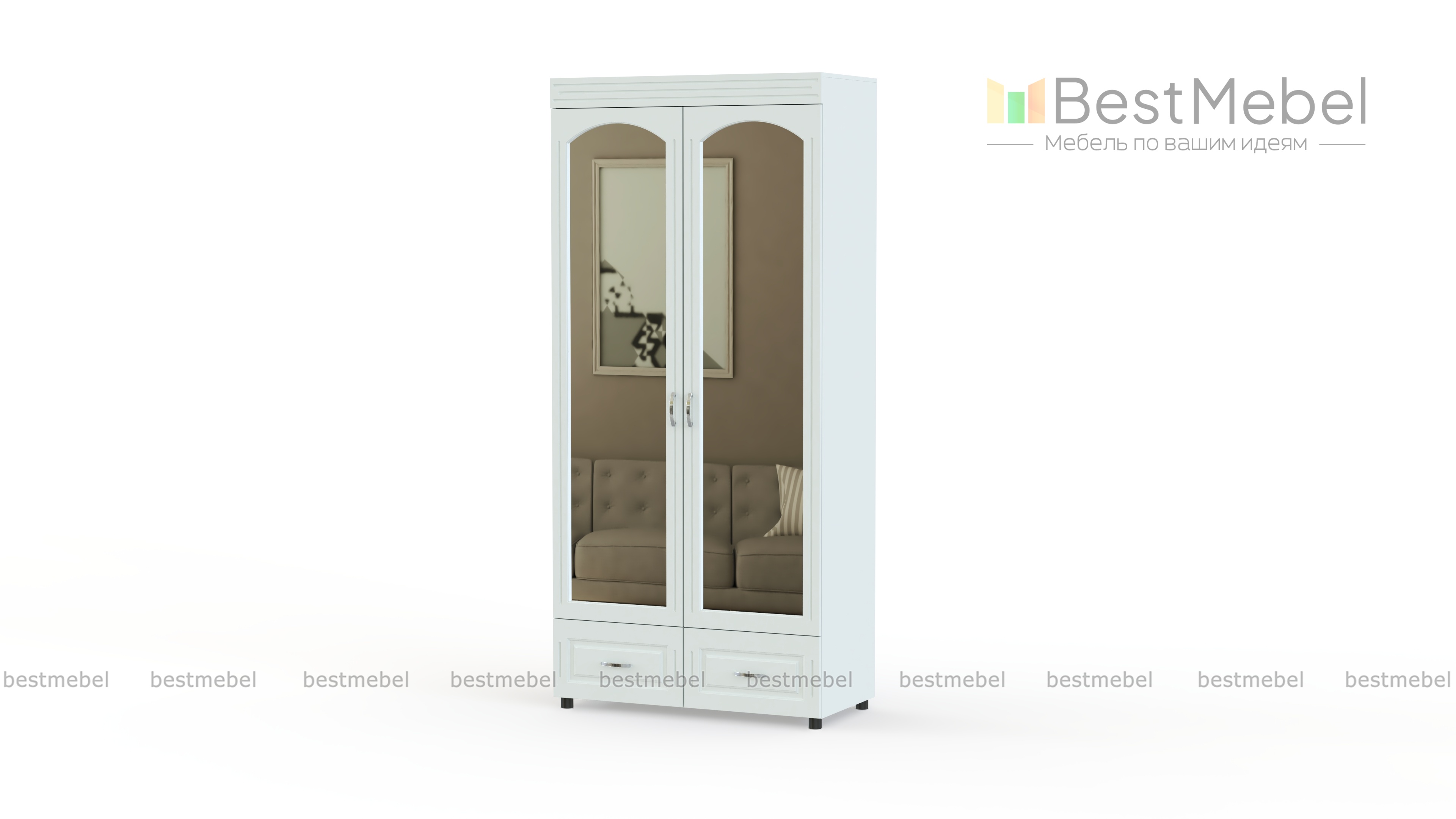 Распашной шкаф Элизабет К 3 BMS