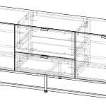 Чертеж Тумба под ТВ Пьеро 15 BMS