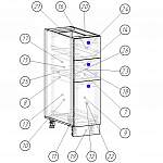 Схема сборки Шкаф нижний с 3-мя ящиками Прованс BMS