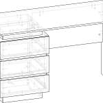 Стол с ящиками Квинта 7 BMS