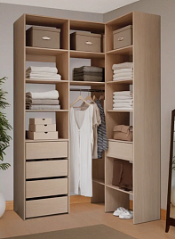 Гардеробная угловая Страйп 2 (1300*2400*1200) (1300х2400х1200)