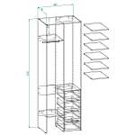 Стеллаж для одежды Мирта 2 BMS