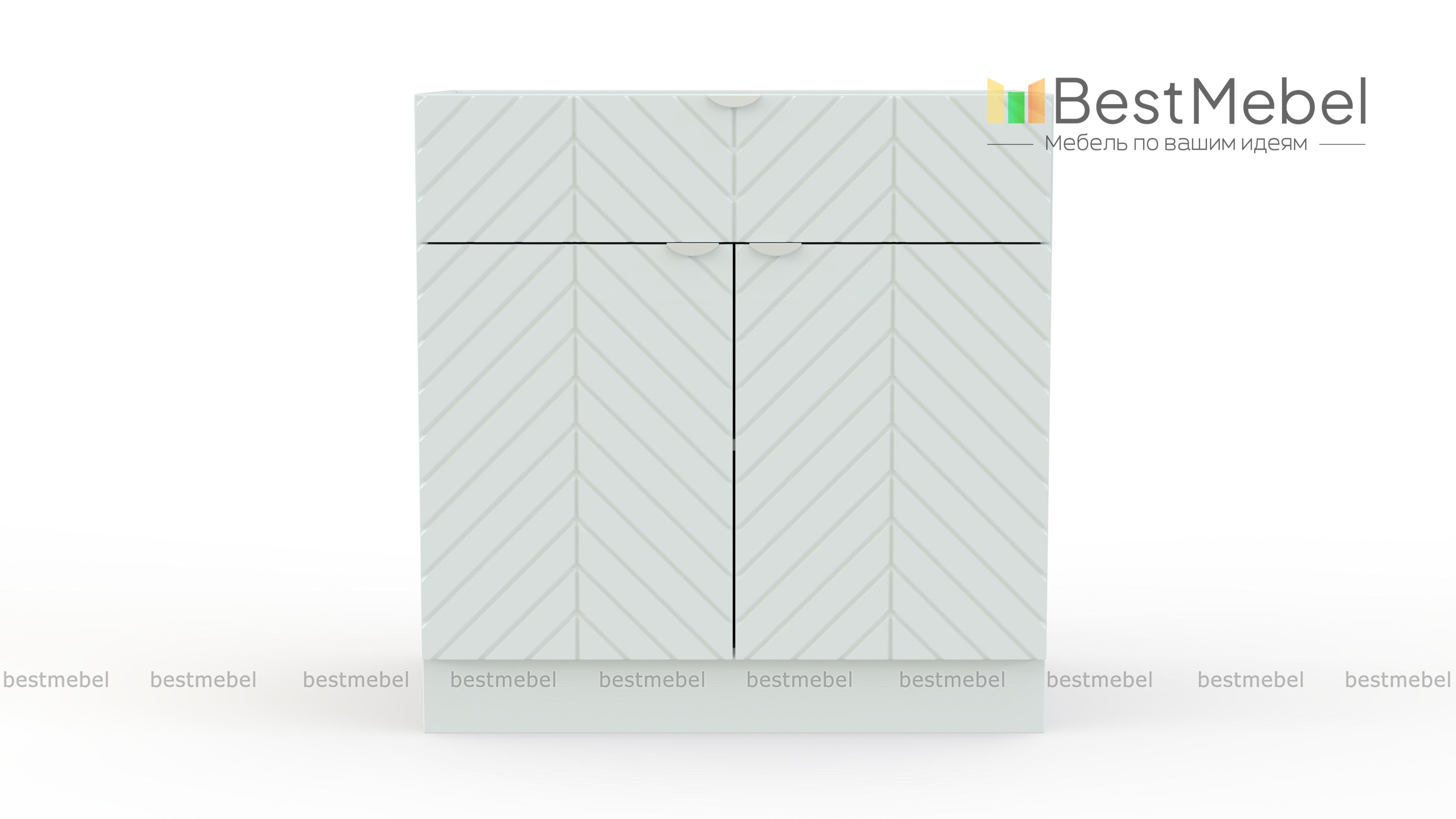 Шкаф нижний с 2-мя дверцами и ящиком Анаис BMS - Фото