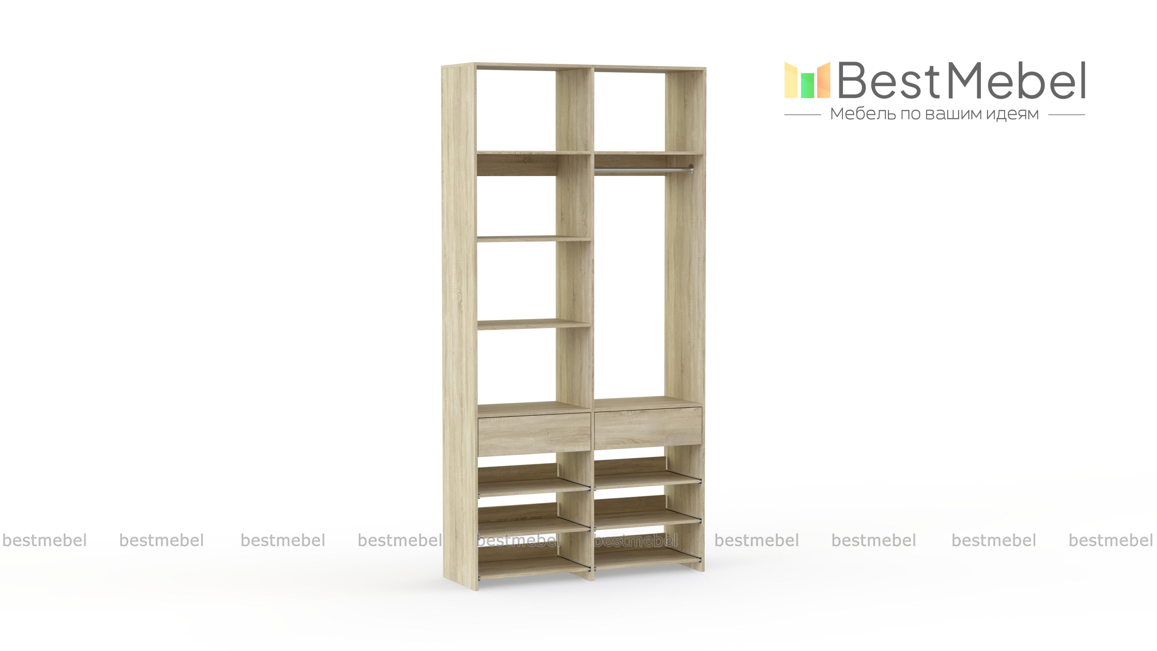 Стеллаж для одежды Мирта 82 BMS - Фото