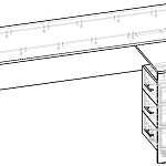 Схема сборки Стол руководителя Маркус-2 BMS