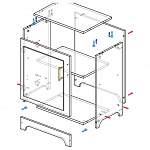Схема сборки Тумба прикроватная с дверкой Вентура BMS