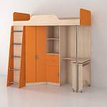 Кровать-чердак со столом Ника 427 BMS - Фото 10