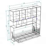 Чертеж Шкаф-кровать трансформер Урбанист 02 BMS