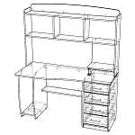 Стол компьютерный СК-46 BMS