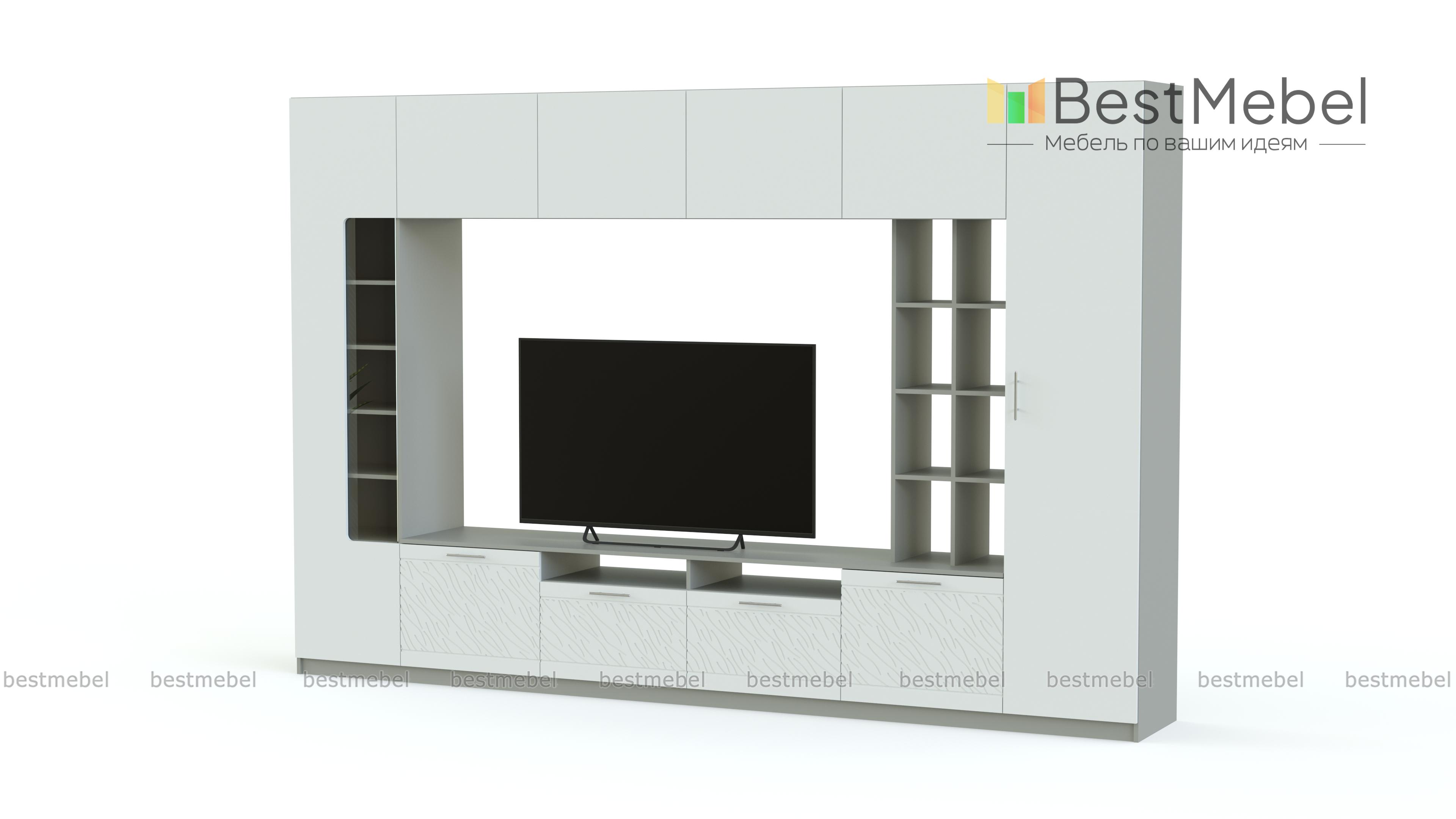 Стенка-горка Вельвет 4 Глянец BMS - Фото