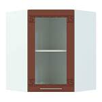 Шкаф навесной угловой со стеклом 590 Греция BMS - Фото 7