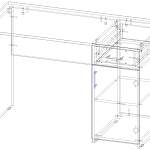 Письменный стол С113 BMS