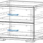 Схема сборки Тумба прикроватная Милана 3 BMS