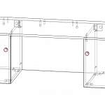 Схема сборки Навесной письменный стол Веста 37 BMS
