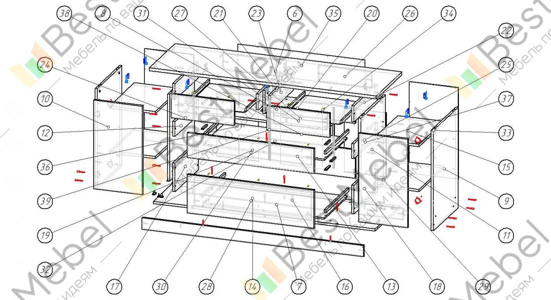 Комод шайн 23 схема сборки