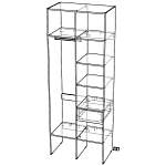 Стеллаж для одежды Мирта 7 BMS